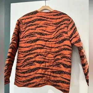 Anine Bing Jackets Coats Anine Bing Quilted Tiger Print